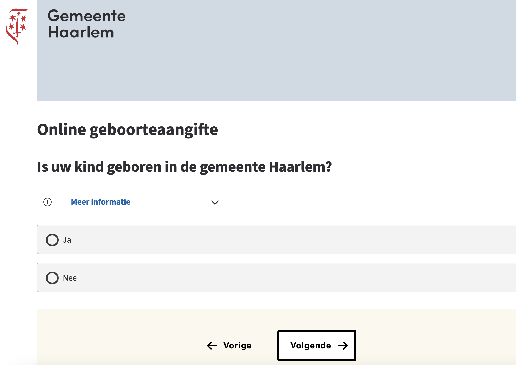 Afbeelding gemeente Haarlem geboorte